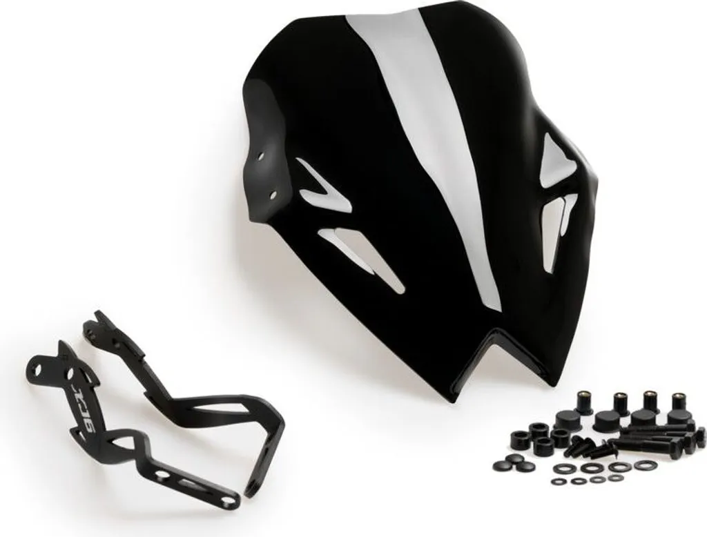 Bulle Puig Yamaha XJ6 Noire Naked Sport - Finition Premium Résistante