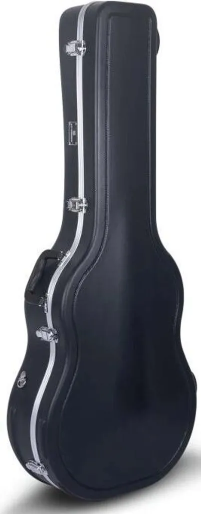 Etui Guitare Crossrock CRA860DBK : Coque ABS, Intérieur Peluche Noire