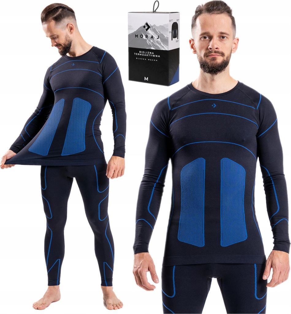Herren Thermoactive Bluse Warme Unterwäsche Nahtlos Thermo MORAJ XL