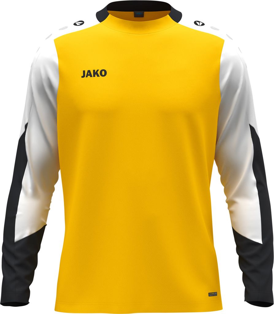 Jako Dynamic Longsleeve Kinder gelb weiß schwarz Gr 116