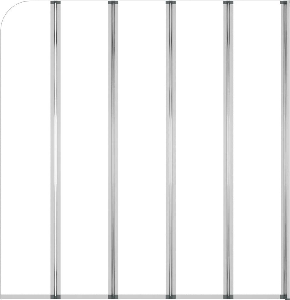 A product shot of a shower enclosure with transparent glass panels and silver metal frames, set against a white background.