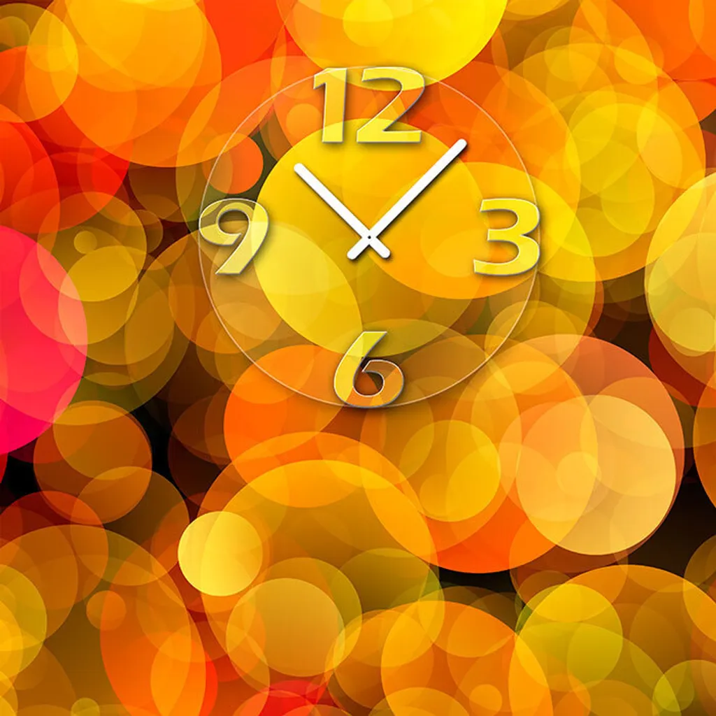 Orologio da Parete Design Dixtime 6077 | 40x40 Moderno e Silenzioso