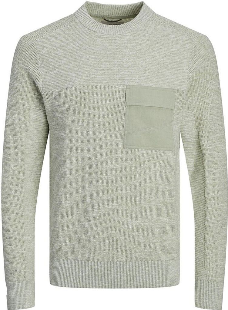 Jack & Jones Digital Linen Pullover Grau 2XL Mann Grau 2XL