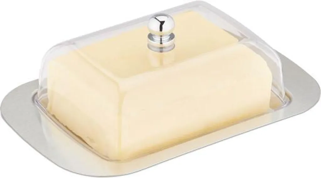 Portaburro in acciaio inox e plastica