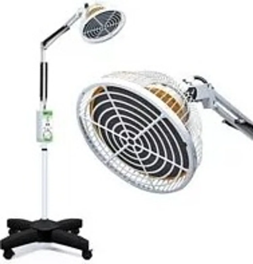 Lampe Chauffante TDP Infrarouge 250W avec Minuteur et Pied Amovible