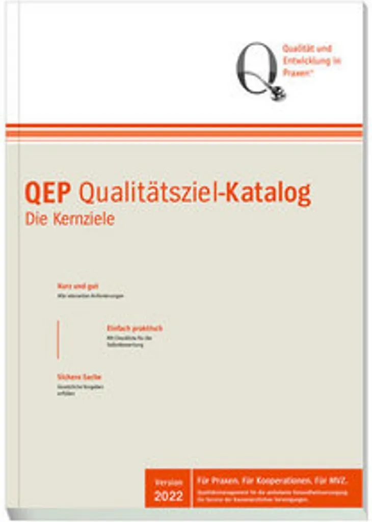 Catalogue d'Objectifs de Qualité QEP pour l'Organisation de Soins Santé