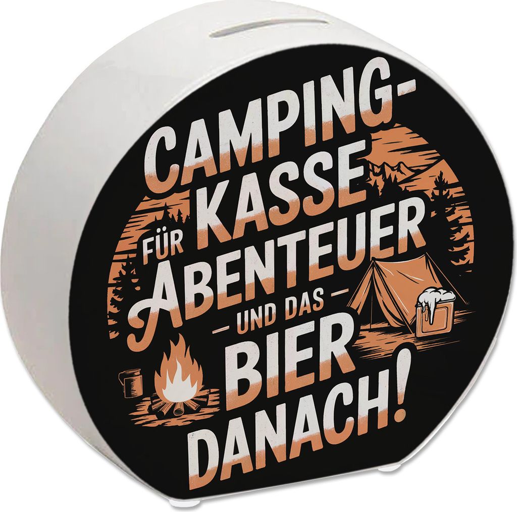 Camping-Kasse Abenteuer Spardose Produktbild 