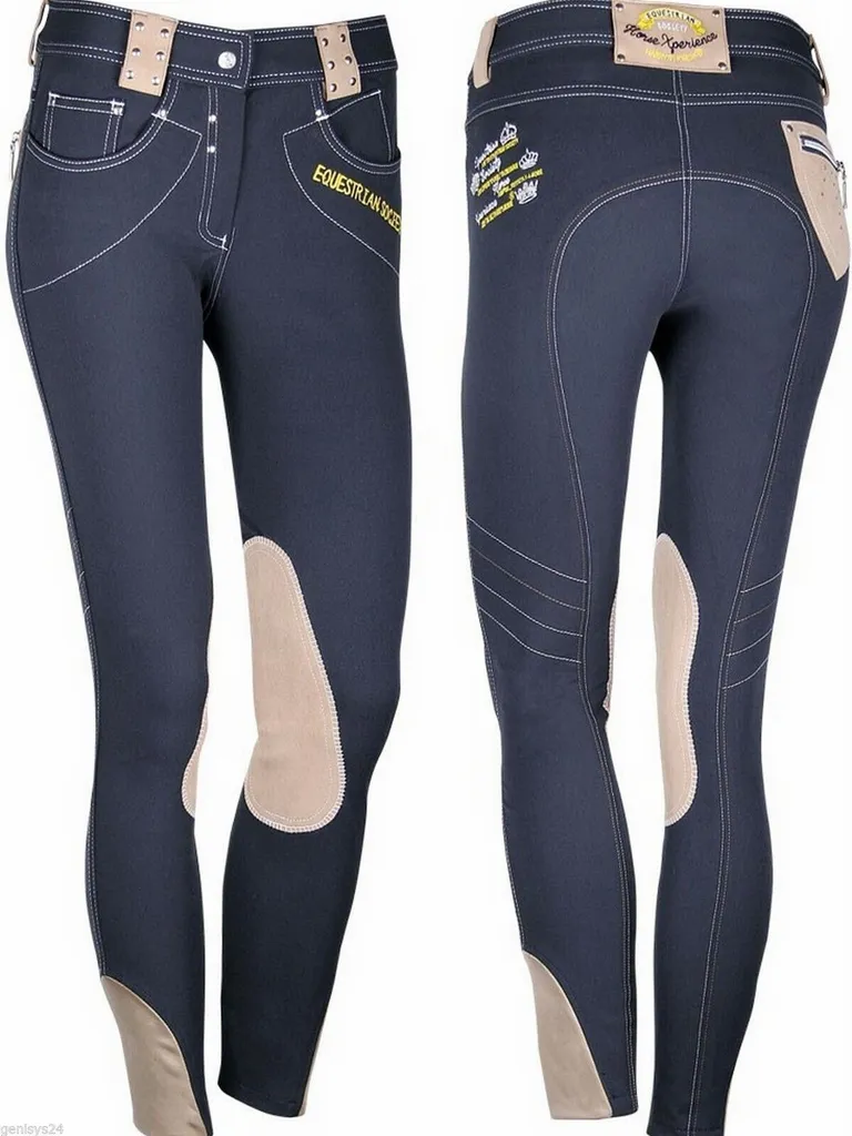 Harrys Horse Culotte d'Équitation Richmond Navy Taille 40 avec Strass