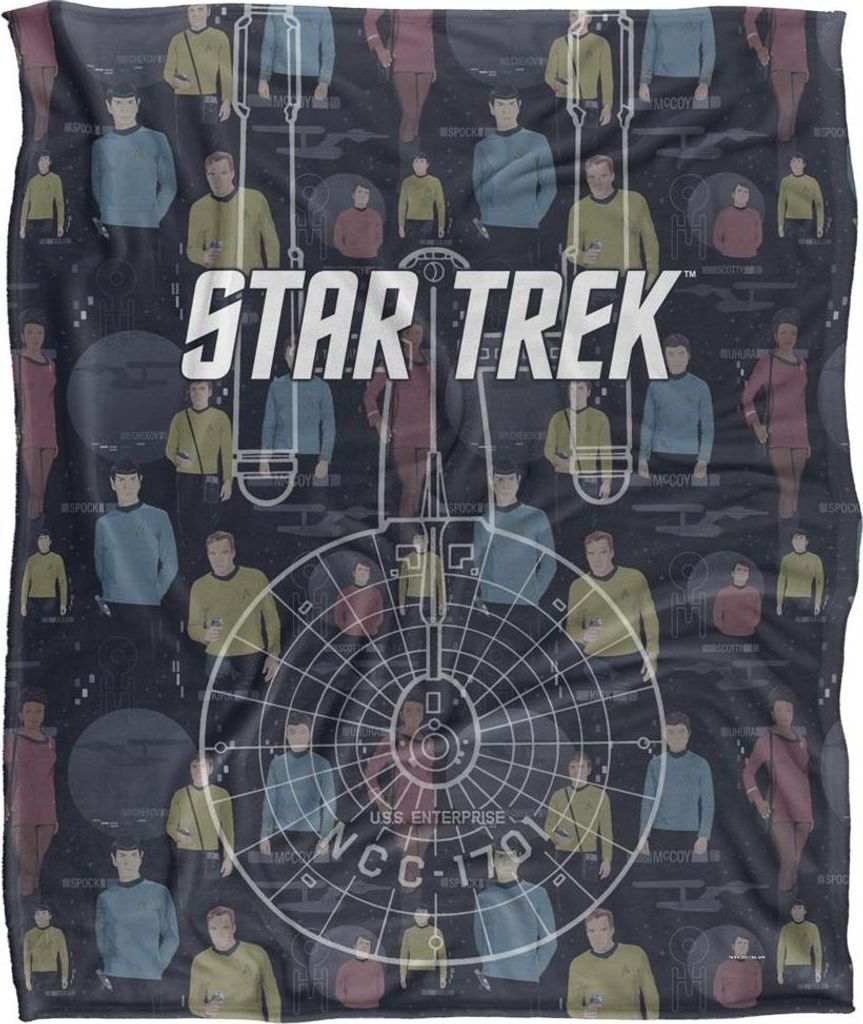 Star Trek - "Enterprise" Knöchelsocken Decke, Seidig, Supersoft TV23649 (Einheitsgröße) (Bunt)
