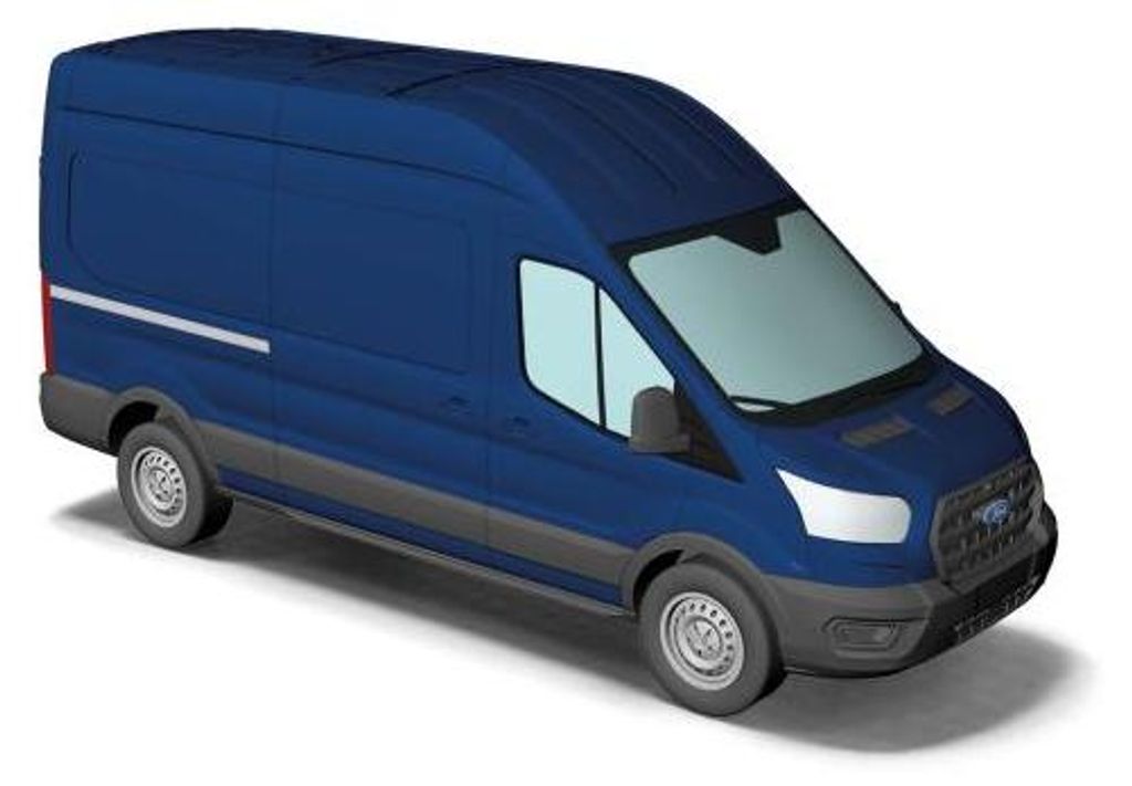 Busch Ford Transit Kasten, Blau 54501