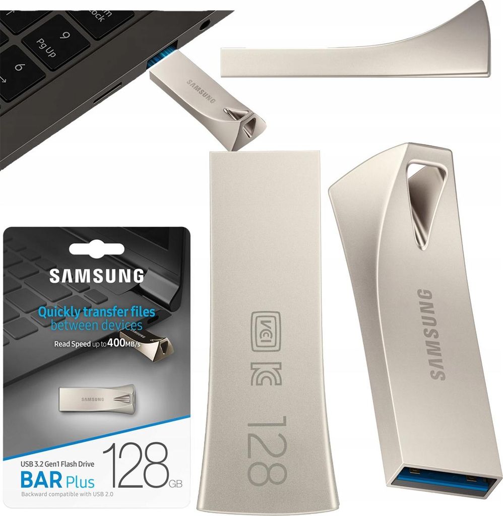 Samsung MUF-128BE, 128 GB, USB Typu-A, 3.2 Gen 1 (3.1 Gen Zdjęcie produktu 