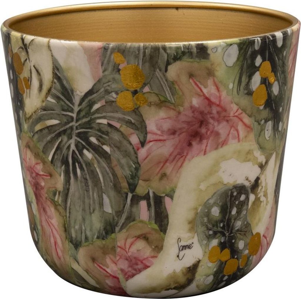 Collection TS - Vase Consich Monstera Mystery - 18 x 16 Image du produit 