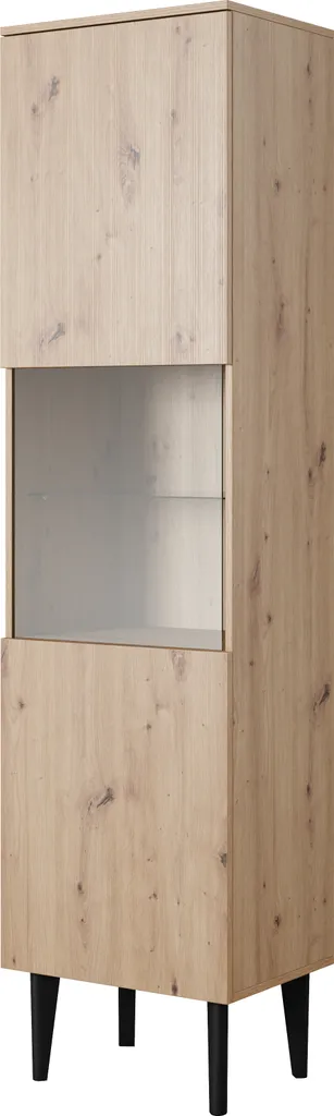 Meuble de rangement vitré BERGEN : finissez-en avec le désordre du salon