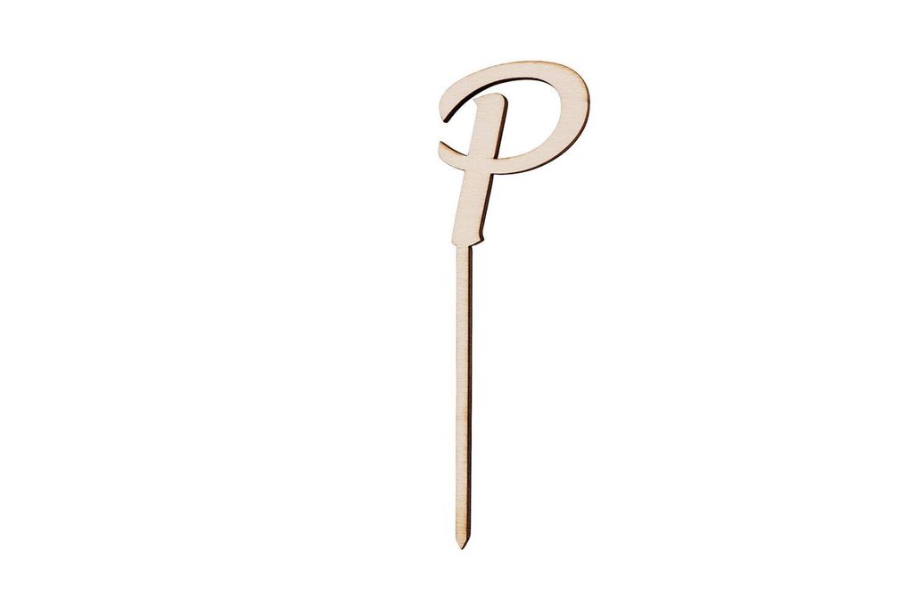 Sallys Cake Topper Buchstaben - aus Holz - P