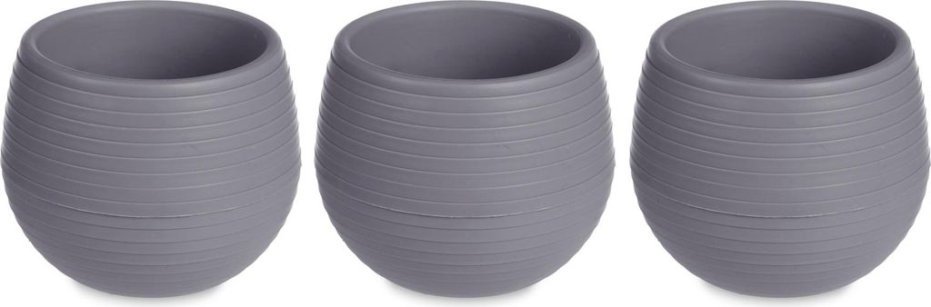 Samozavlažovacie plastové kvetináče, Ø 14 cm, sada 3 ks Obrázok produktu 