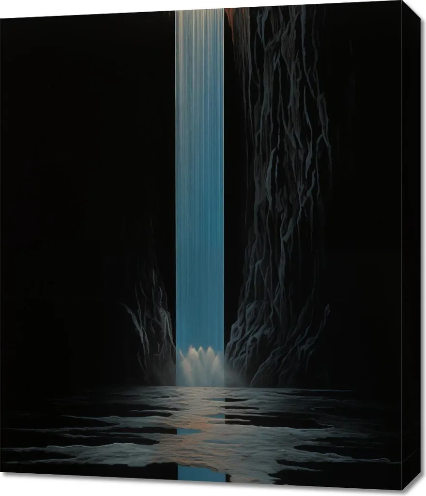 Image Cascade de Lumière 60x70 cm avec Impression Haute Définition