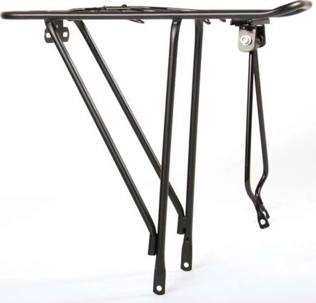 Porte-bagages Volare vélo 24 pouces noir : Fixation stable et sécurisée