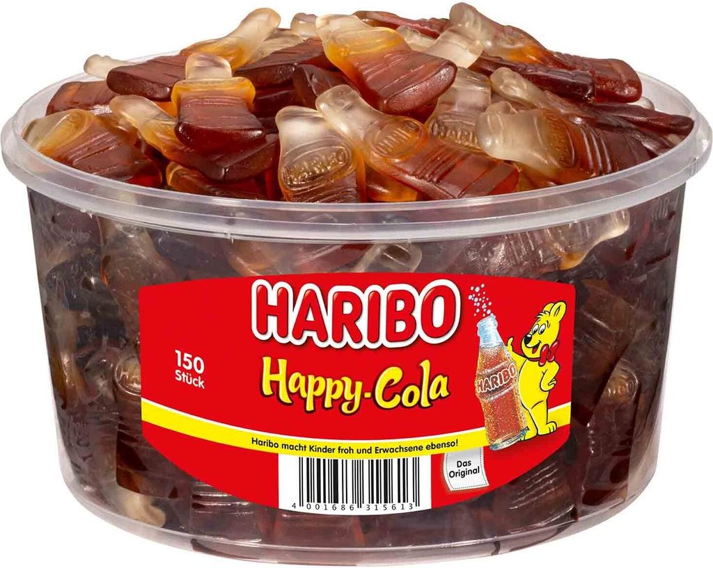 Haribo - Happy Cola 150 ks. TIN Obrázek produktu
