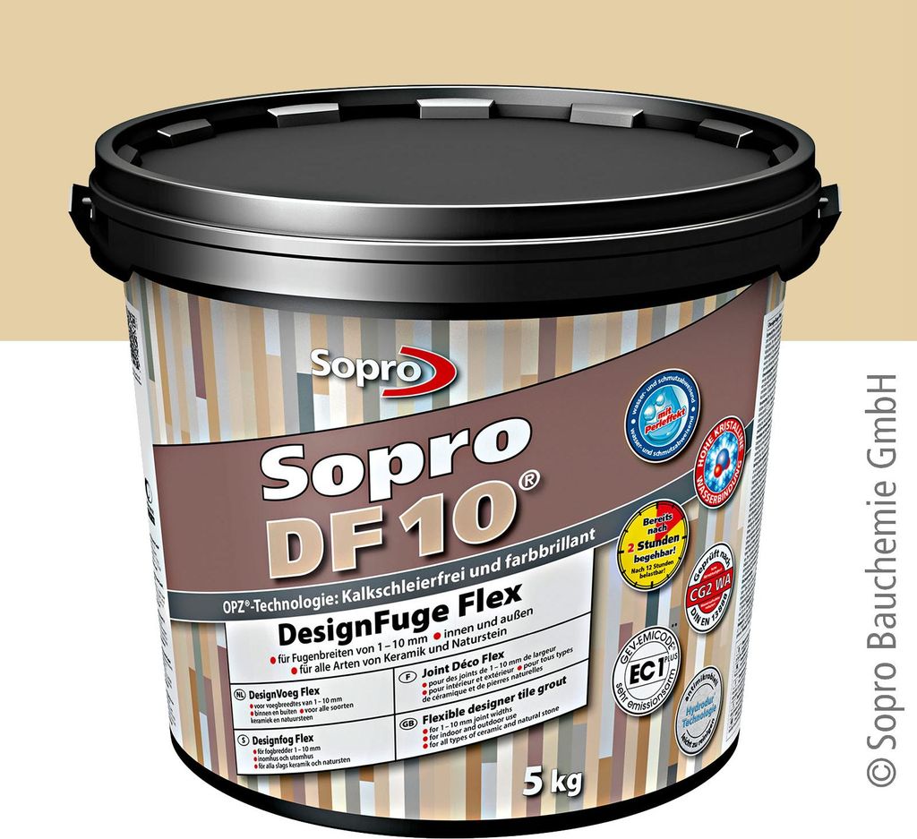 Sopro DF 10 Fliesen 5 kg Design Fuge Fugenmasse Fugenmörtel Produktbild 