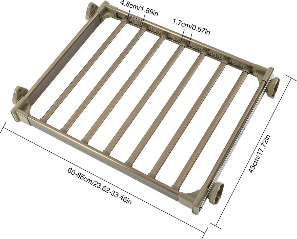 Porte-pantalons gain de place - Évitez les plis - Support 60-85 cm