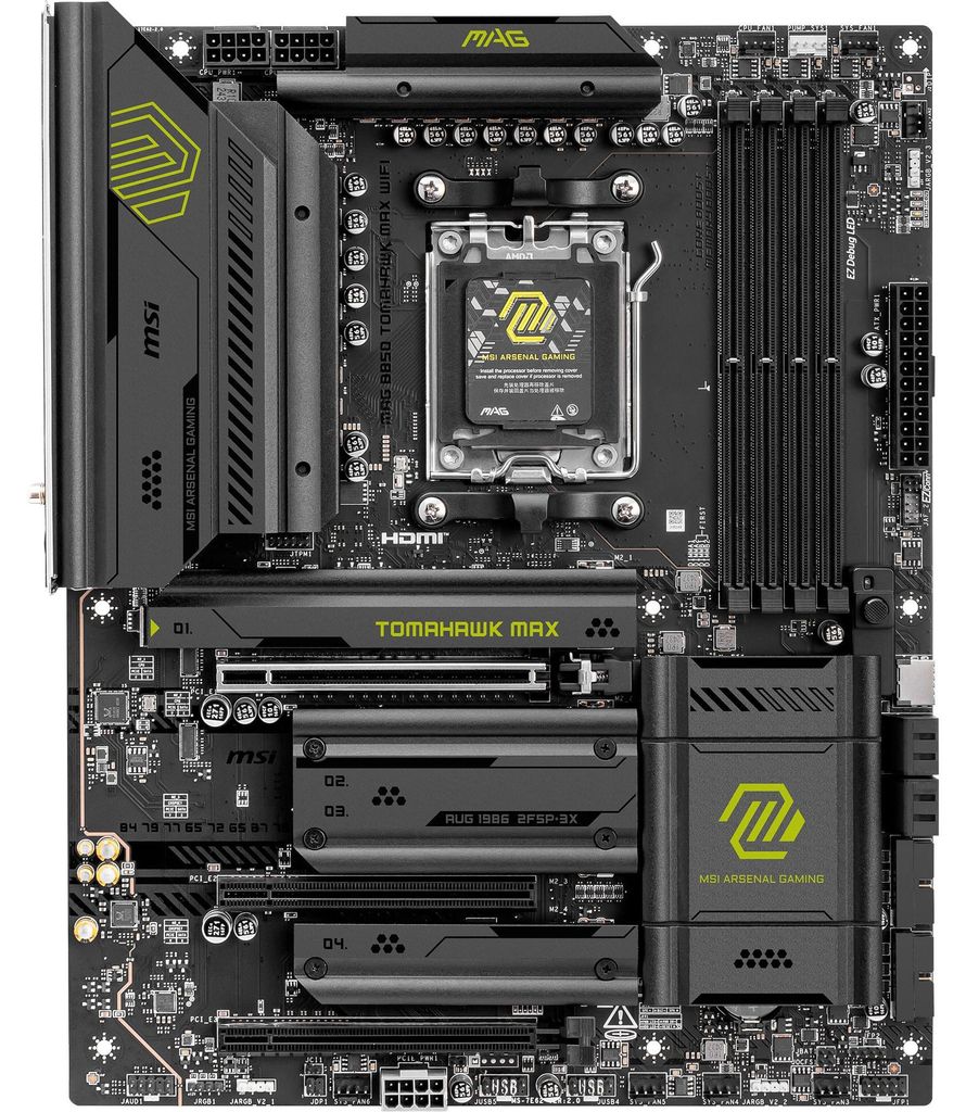 MSI MAG B850 TOMAHAWK MAX WIFI Motherboard AMD B850 Sockel AM5 ATX
