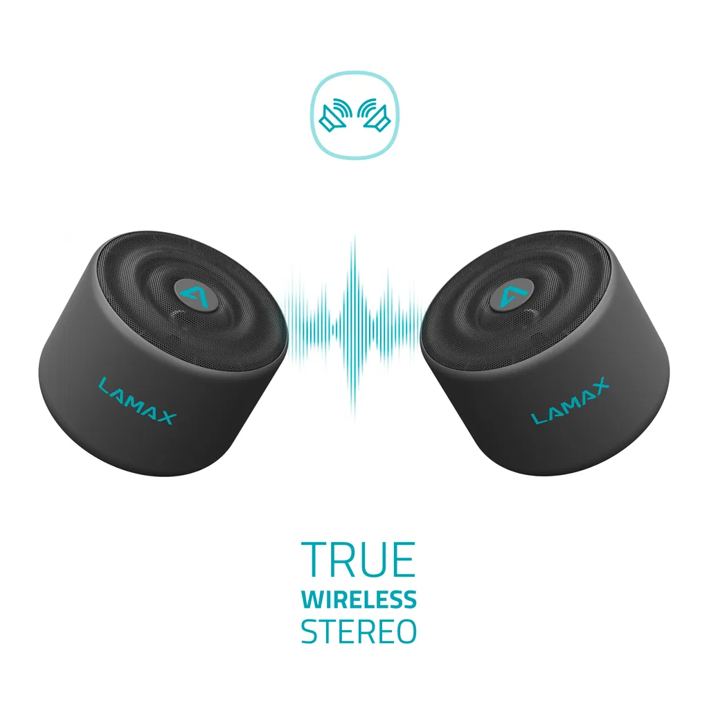 Mini enceinte nomade Bluetooth 5W LAMAX Sphere2 avec Radio FM et USB - 2
