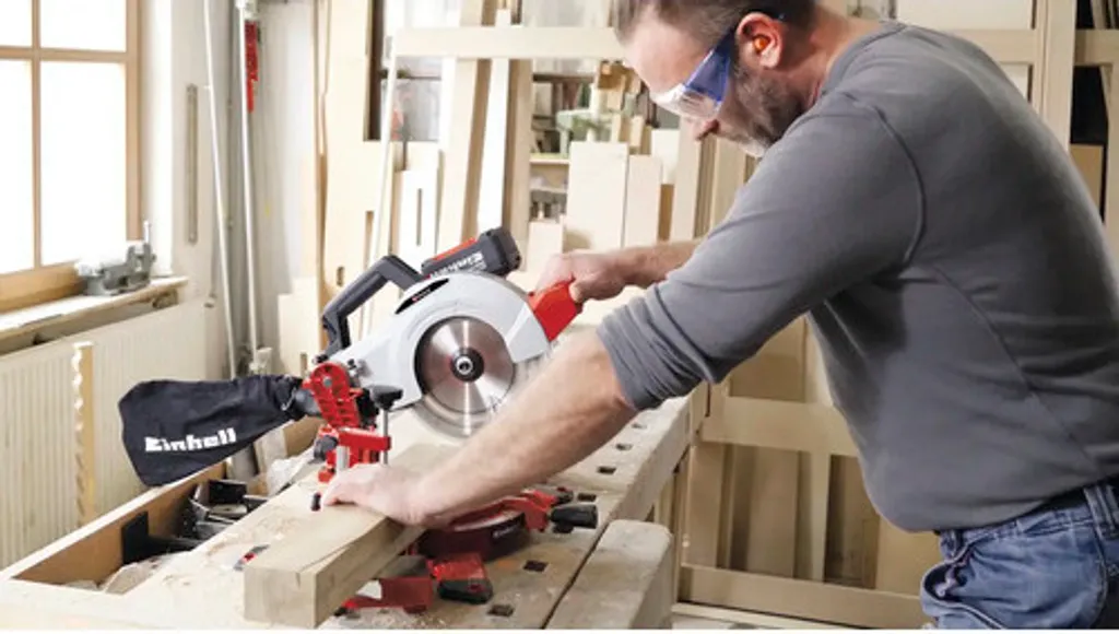 Scie Circulaire à Onglets 210mm Einhell TE-MS 18/210 Li Solo Compacte 18V - 39