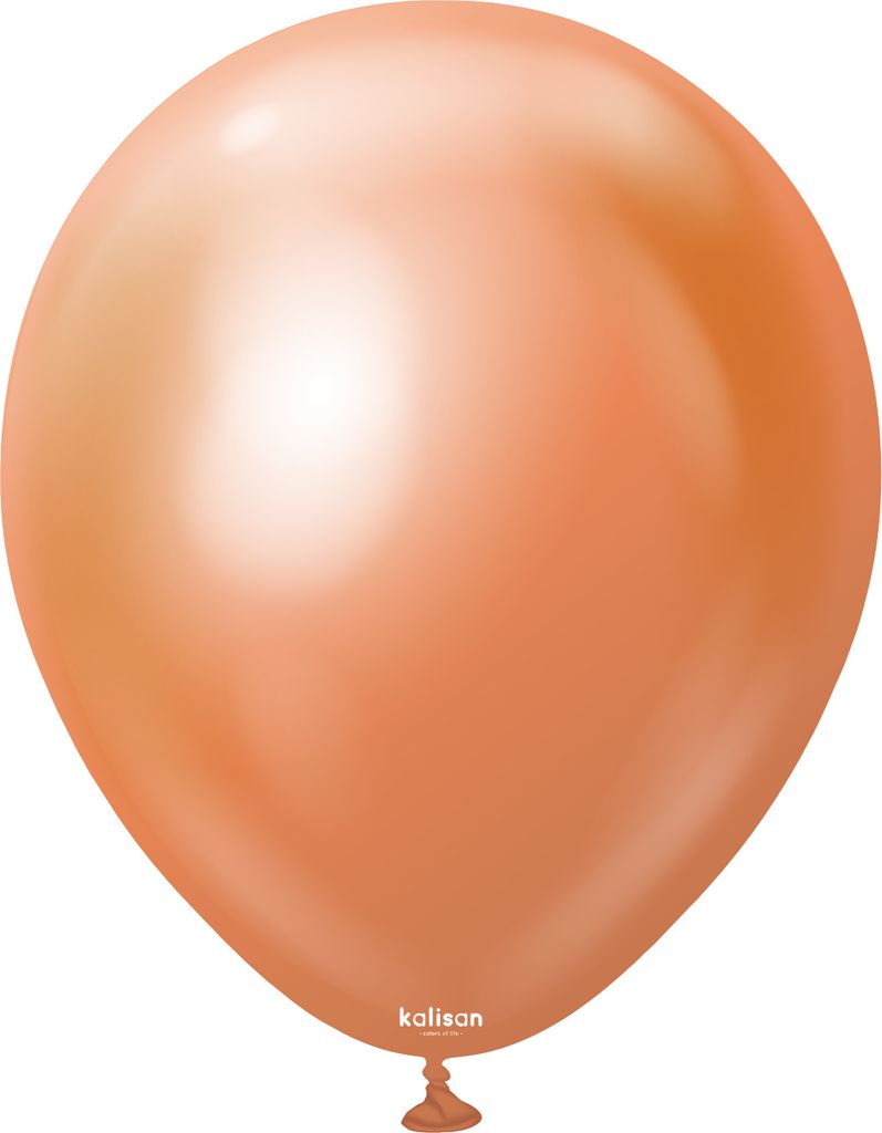 Kalisan Mirror Copper Latexballons, Kupfer, 30 cm, 50 Stk.