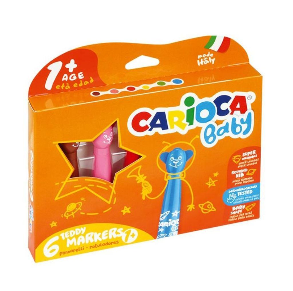 Pennarelli Orsacchiotti 6 colori bls CARIOCA Immagine del prodotto 