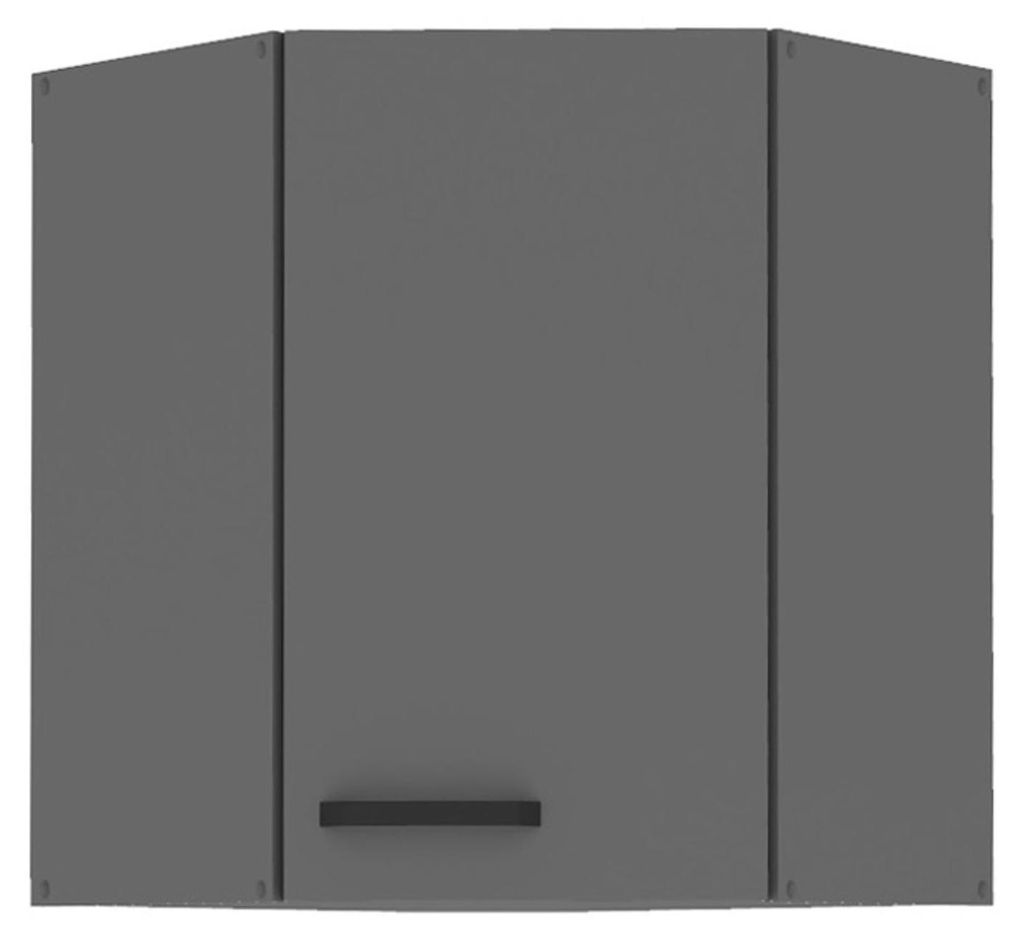 Küche NESSA Eckhängeschrank 60X60 Anthrazit Küchenzeile Produktbild 