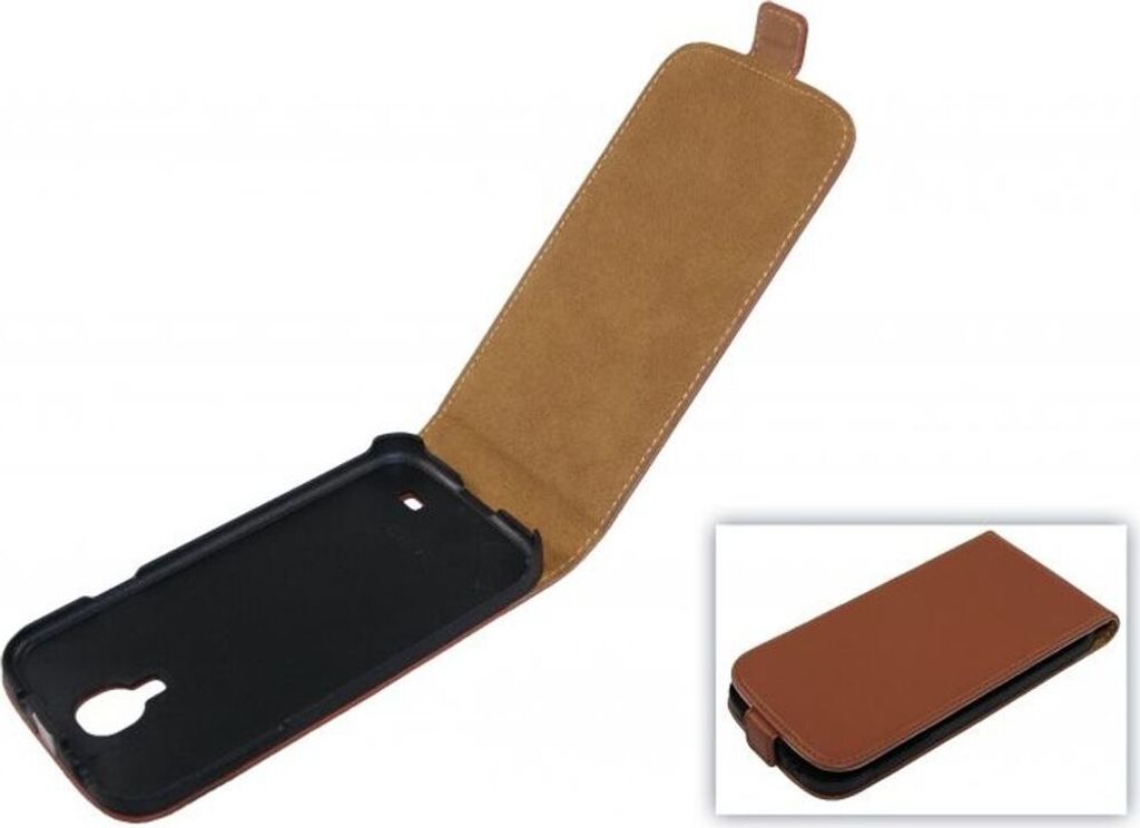 Tasche (Flip Slim) Samsung I9500 Galaxy S4 braun
