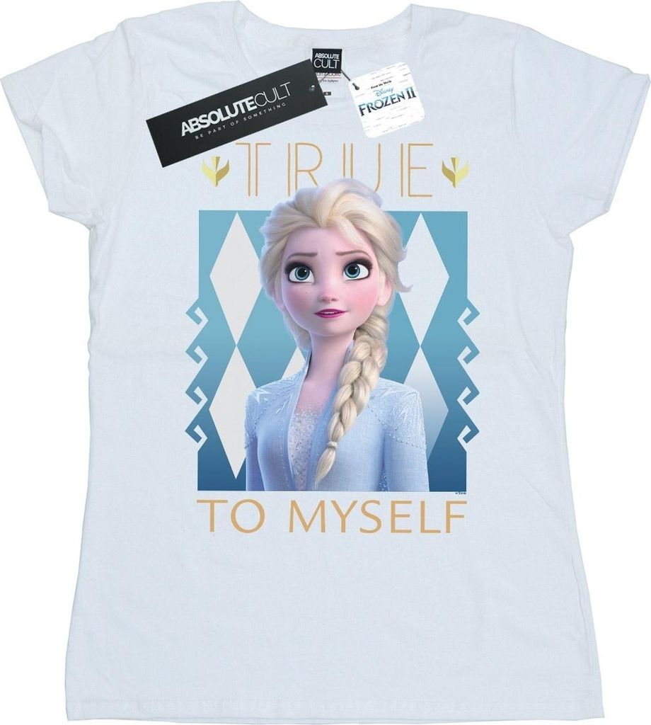 Disney - "Frozen 2 True To Myself" T-Shirt für Damen BI21802 (XXL) (Weiß)