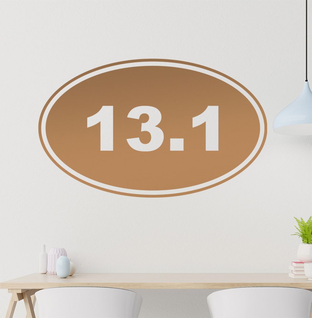 13.1 Wandtattoo in 6 Größen - Wandaufkleber Wall Sticker - Dekoration, Küche, Wohnzimmer, Schlafzimmer, Badezimmer