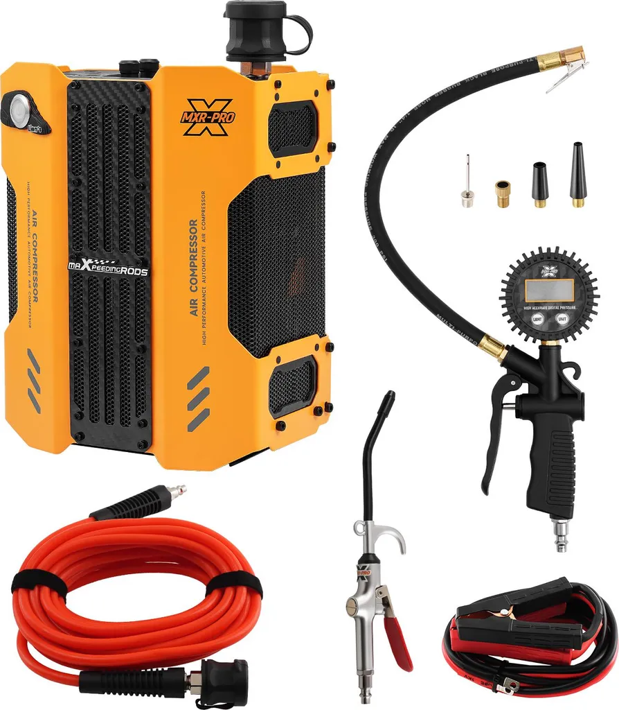 Kit compresseur d'air pour raid 4x4 avec gonfleur digital haute pression