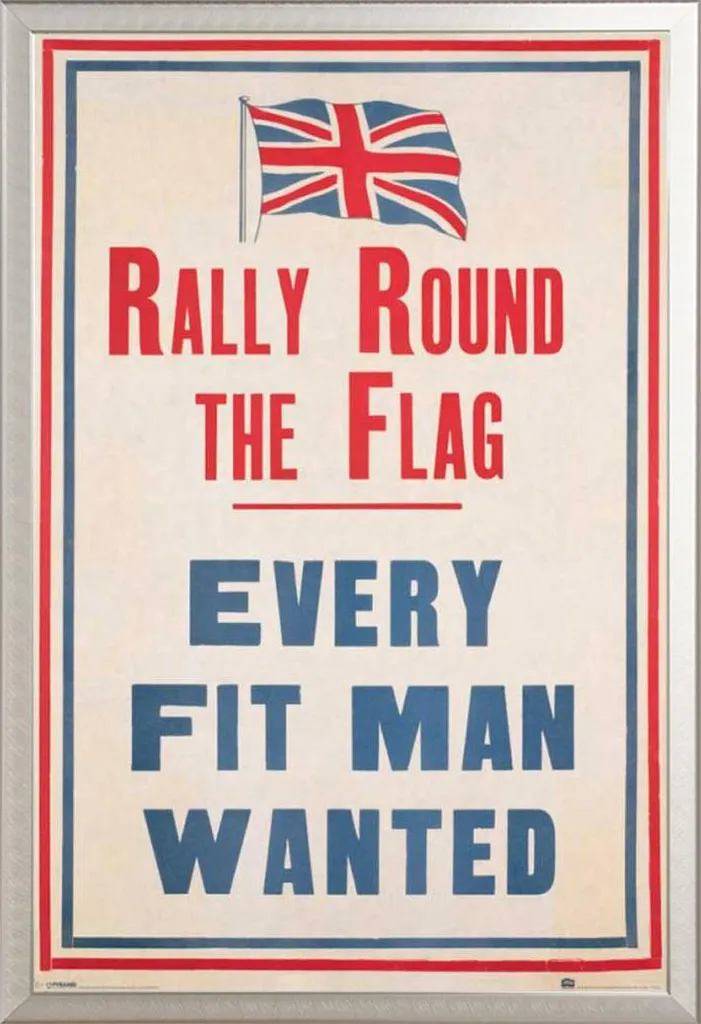 Poster Rally Round The Flag : Cadre Argenté Shinsuke sans Risque de Bris