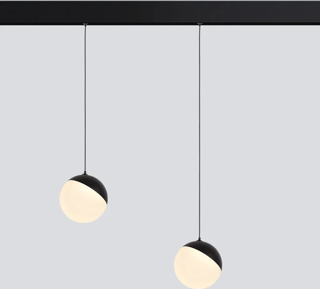 Suspension LED Magento Noire 7W Abigali - Design Longiligne 180cm