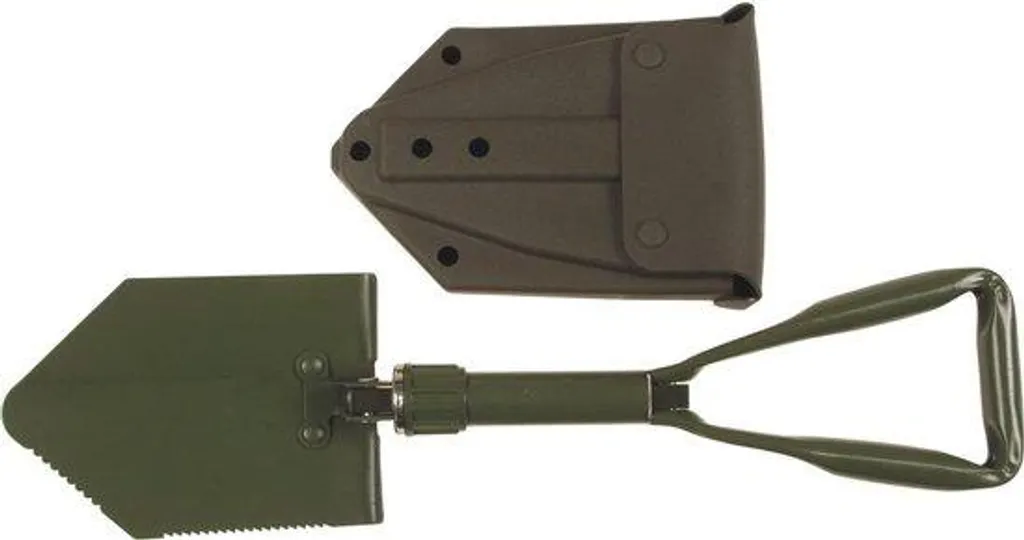 Pelle pliante pour bivouac et survie portable avec housse de rangement noir