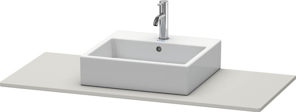 Duravit XSquare Konsole, 1 Ausschnitt, 800x16x550mm, XS060D00707
