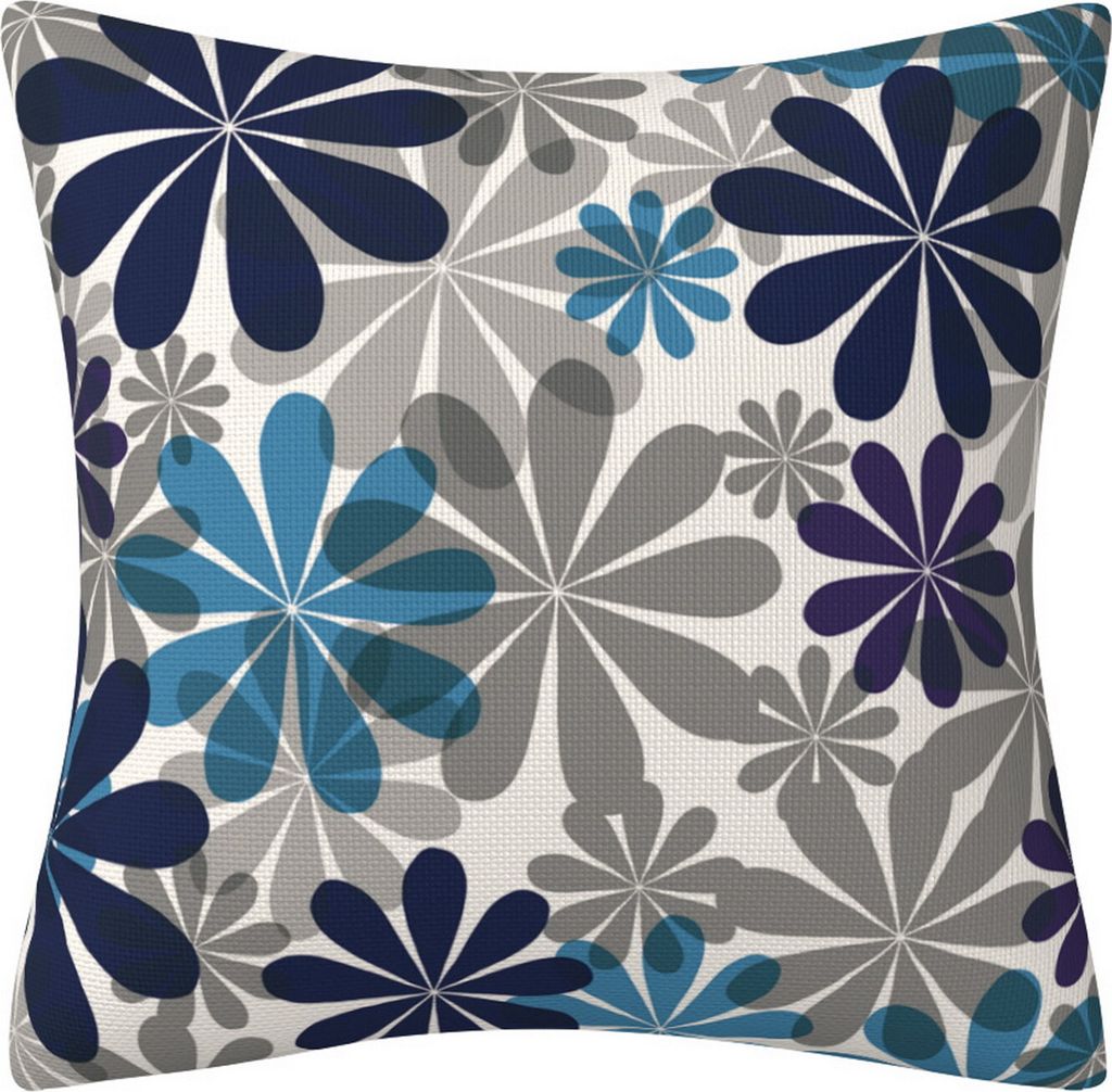 45x45CM Moderne Quadratische Kissenbezüge Blumenmuster Kissenbezug Versteckter Reißverschluss Sofakissenbezug Home Schlafzimmer Bettwäsche Dekor...