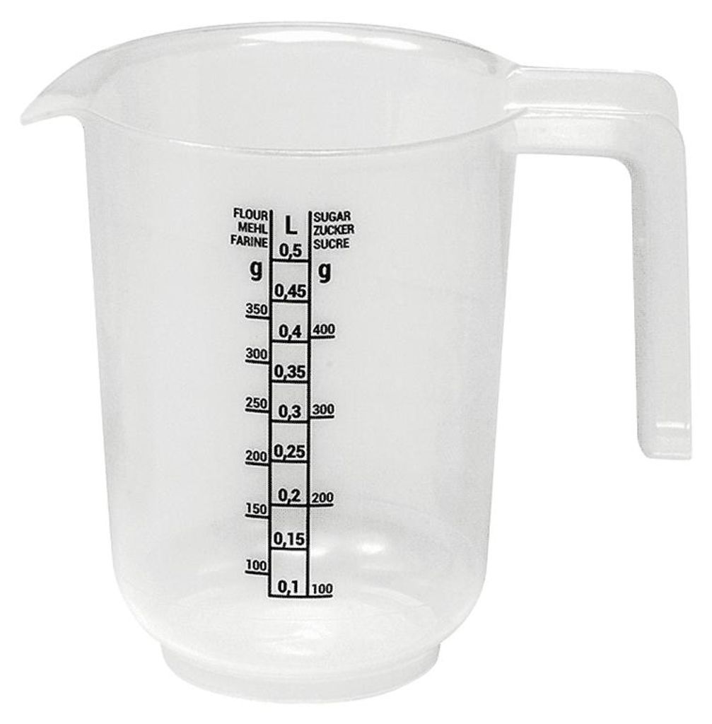 Messbecher 0,5l EUROHOME® – aus Kunststoff, 13x10x14cm – Produktbild 