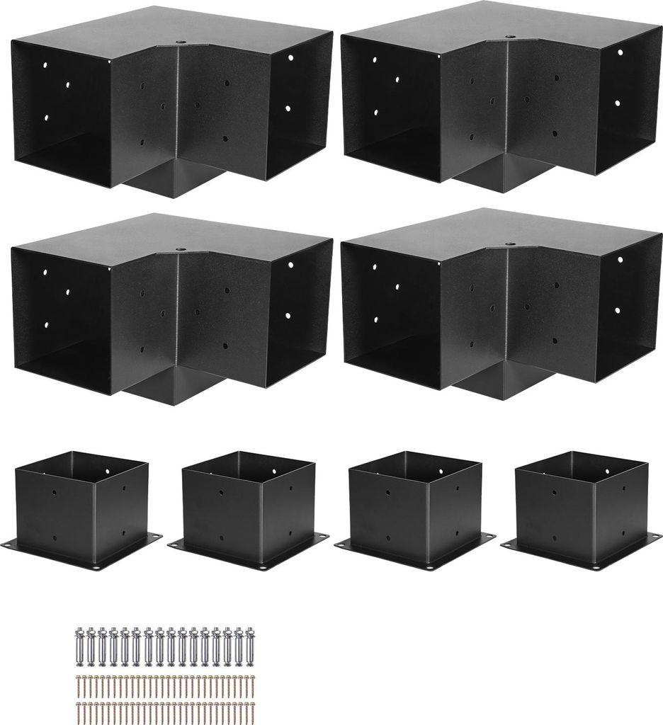 SucceBuy Connecteur de poteau, support d'angle pour poteau Image du produit 