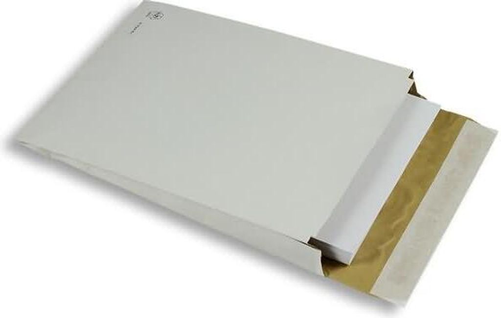 Polsterfaltentaschen 250x353x50mm C4 140g/qm HK VE=100 Stück weiß
