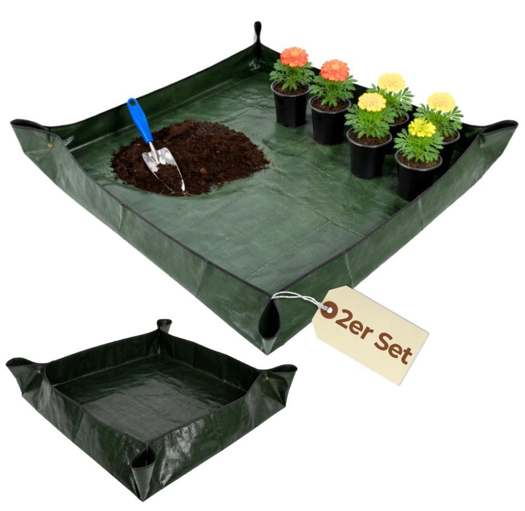 2er Set Pflanzen Umtopfmatte Wasserdicht Pflanzunterlage Produktbild 