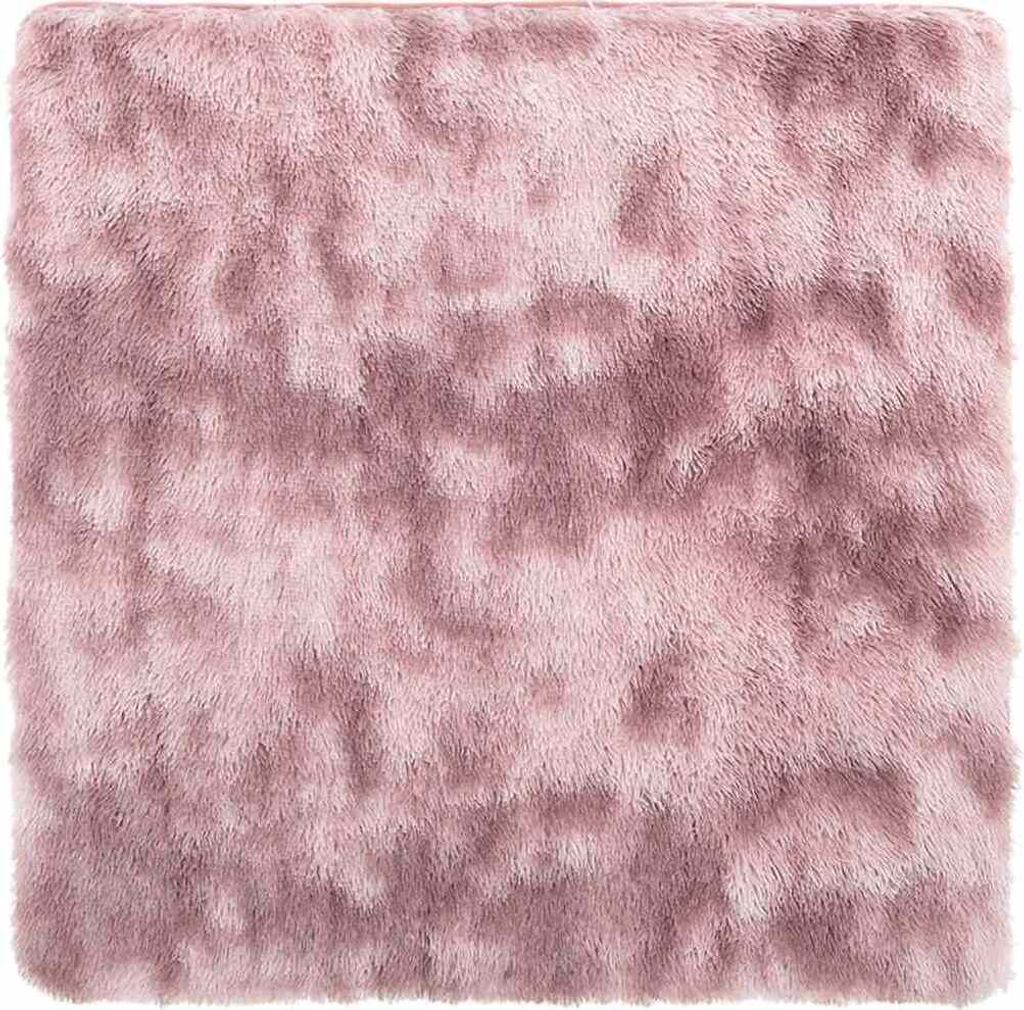 Teppich Shaggy Hochflor NAVARRA Altrosa 120x120 cm Polyester