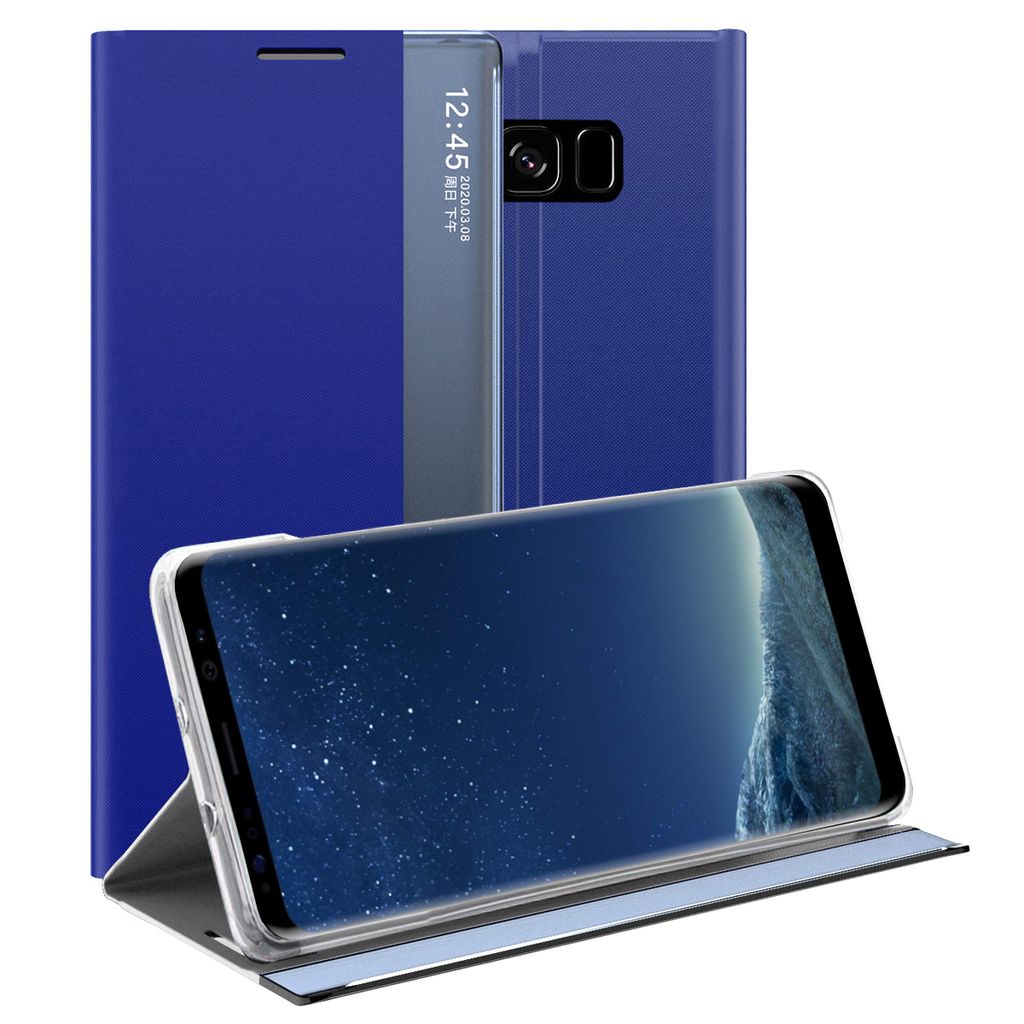 Galaxy S8 Plus Pouzdro, Slim Flip Kožené Pouzdro s Okénkem Obrázek produktu 