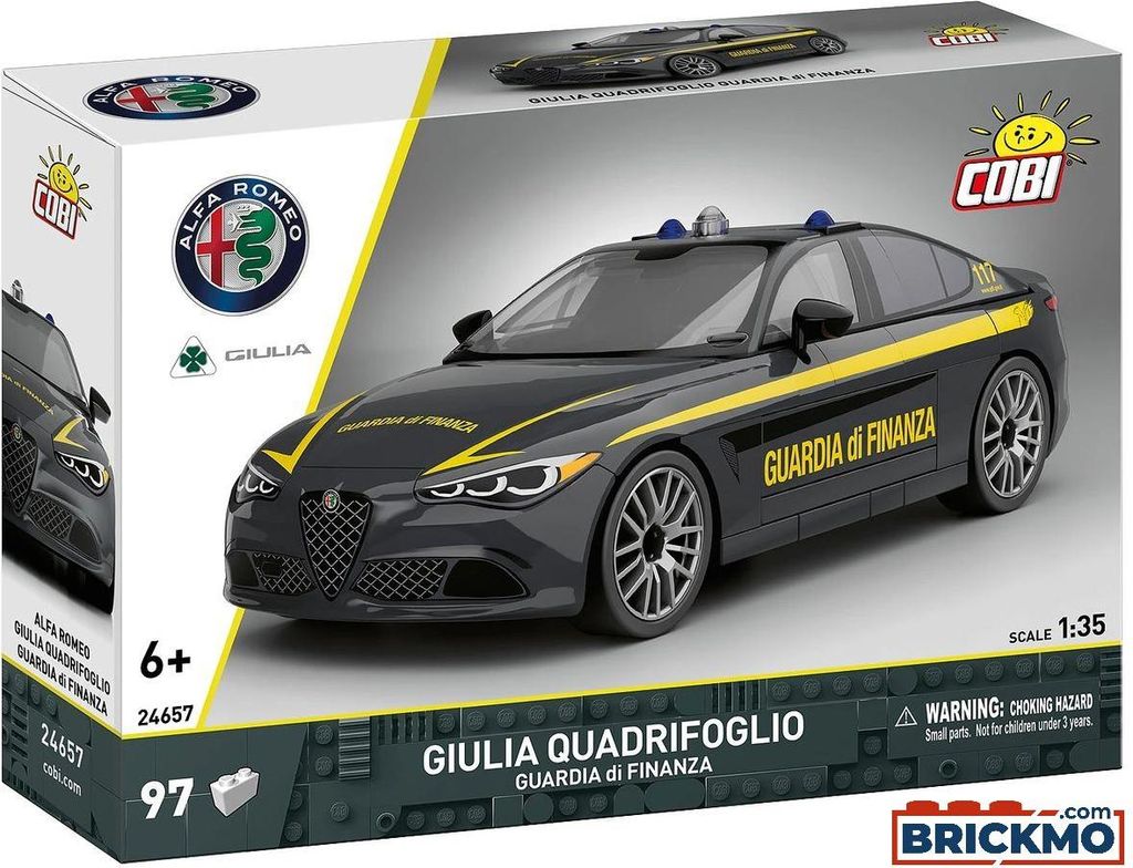 Cobi Klemmbaustein-Set Alfa Romeo Giulia Quadr. Guardia, 97 Immagine del prodotto 