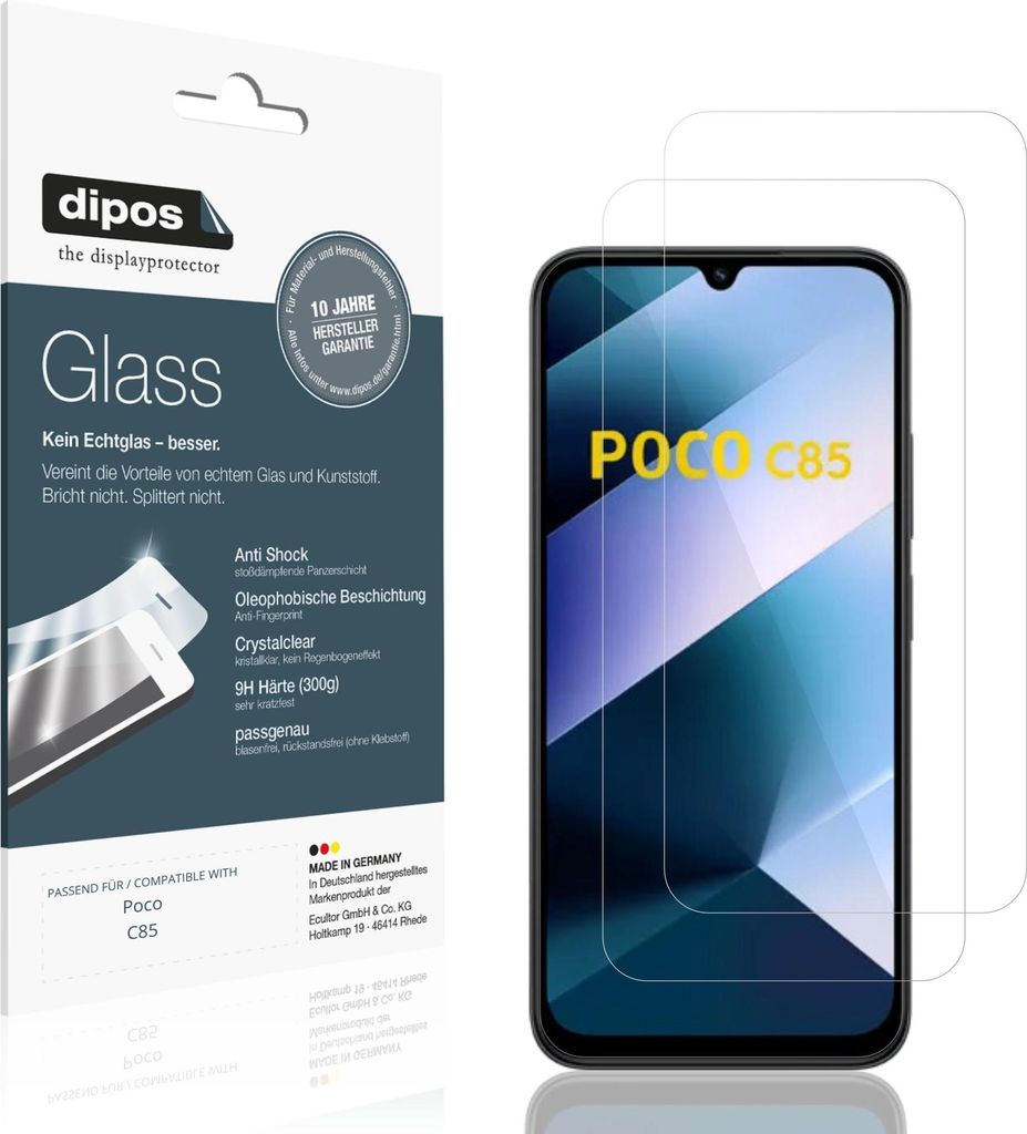 2x dipos GlassCC Poco C85 Obrázek produktu 