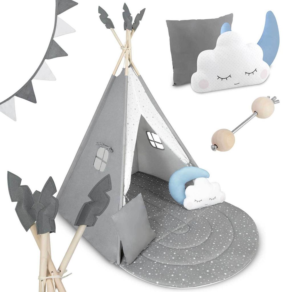 Nukido NK-406 Dětské teepee - šedé Obrázek produktu 