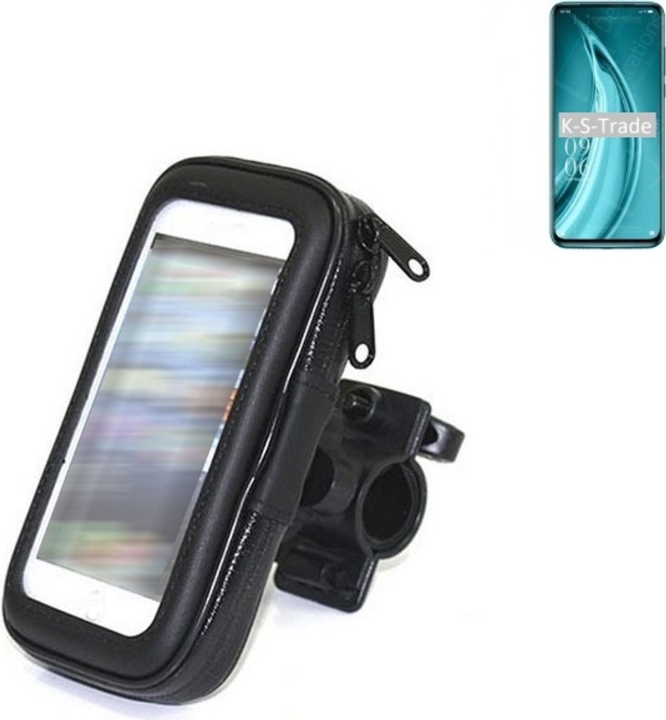 K-S-Trade Fahrrad-Halterung kompatibel mit Elephone PX Pro Handy-Halterung Halter Lenkstange Fahrradhalterung Motorrad Bike Mount Wasserabweisend