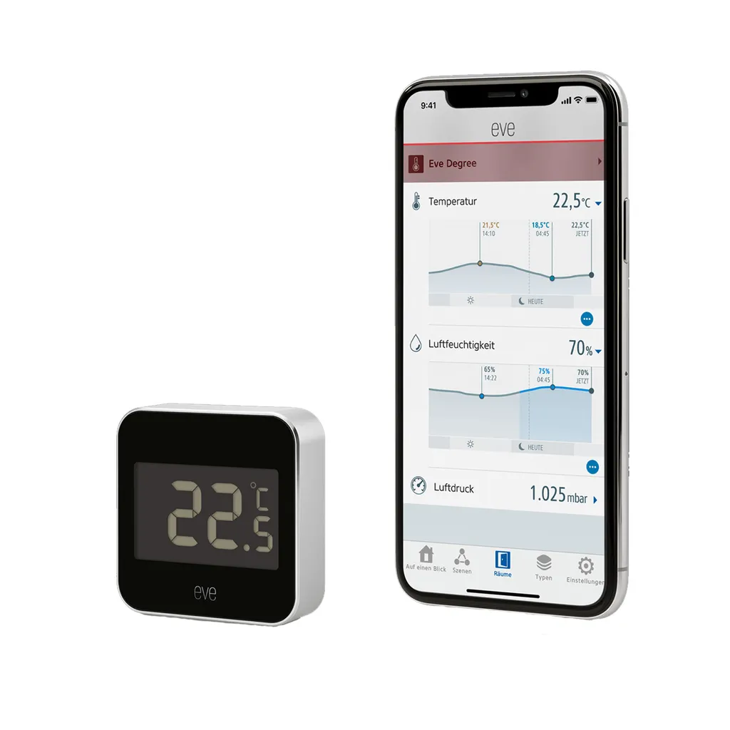 Degré Eve BLE Capteur de Température Intelligent à Basse Consommation